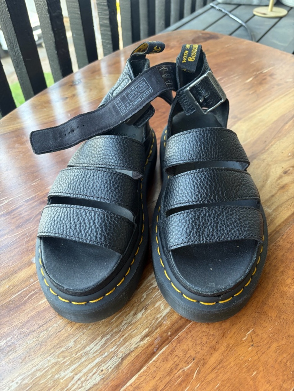 Dr. Martens Black Pebbled Leather Clarissa
